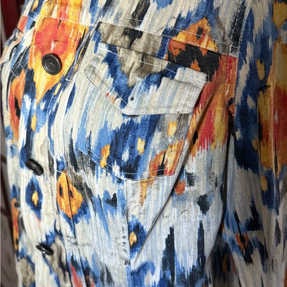 Chico's Multicolor Abstract Jacket - Picture 2 of 8